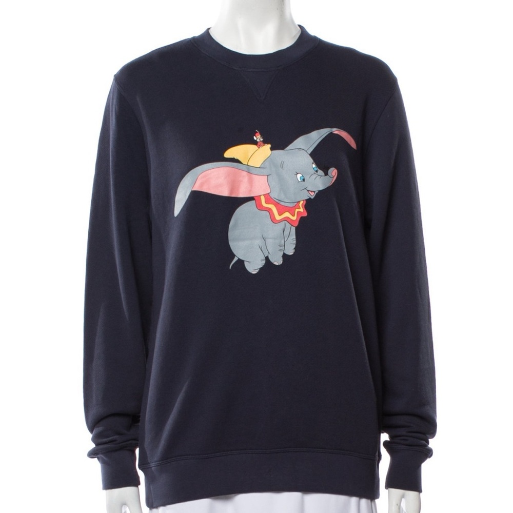 LOEWE x Disney Dumbo the Flying Elephant Crewneck Sweatshirt in Navy Women's L